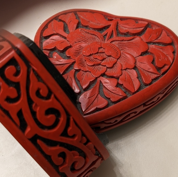 VTG Chinese lacquer trinket box - Picture 4 of 4